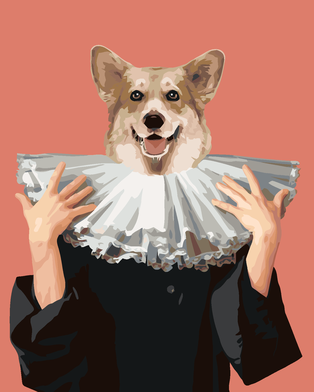 Koninklijke hond, schilderen op nummer