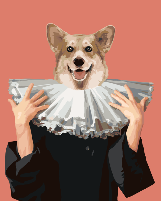 Koninklijke hond, schilderen op nummer